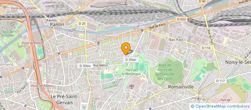 localisation de l'entreprise MADAME MILICA MILOSEVIC à PANTIN