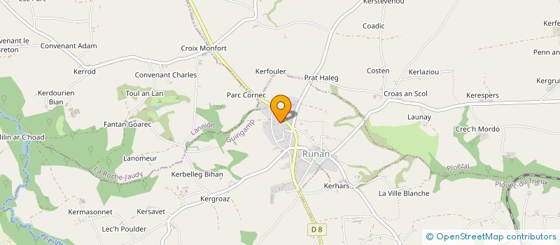 localisation de l'entreprise MADAME MILKA BODROS à RUNAN