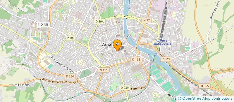 localisation de l'entreprise MADAME MILLA DOUSSAT à AUXERRE