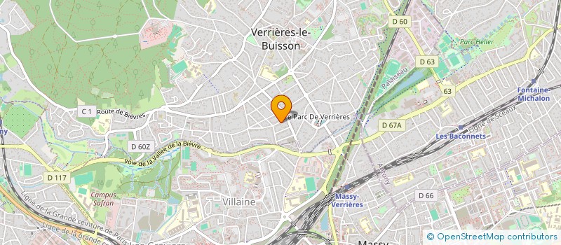 localisation de l'entreprise MADAME MILLA PEZZALI à VERRIERES-LE-BUISSON