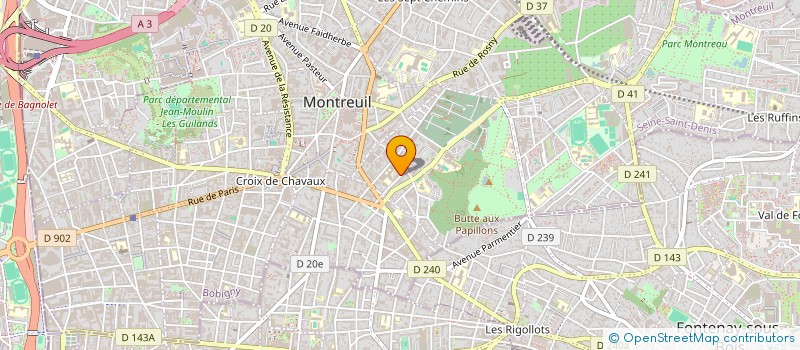 localisation de l'entreprise MADAME MILLIE DENISET à MONTREUIL