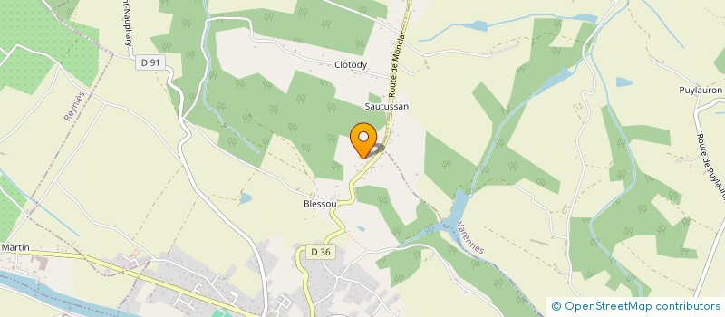 localisation de l'entreprise MADAME MILLIE REYNES  SAINT-NAUPHARY