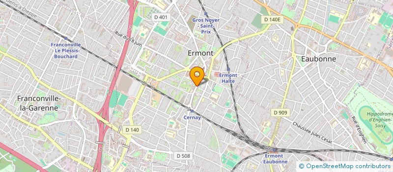 localisation de l'entreprise MADAME MILONIKA SANCHES DIAS  ERMONT