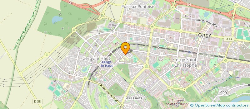 localisation de l'entreprise MADAME MILOUDA RAHHOU  CERGY