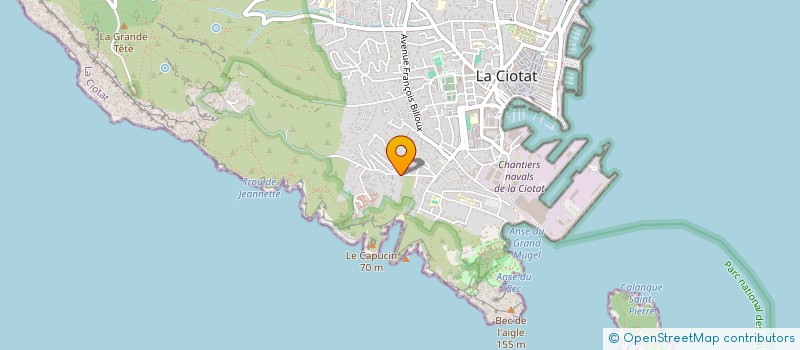 localisation de l'entreprise MADAME MILVA ESSELING  LA CIOTAT