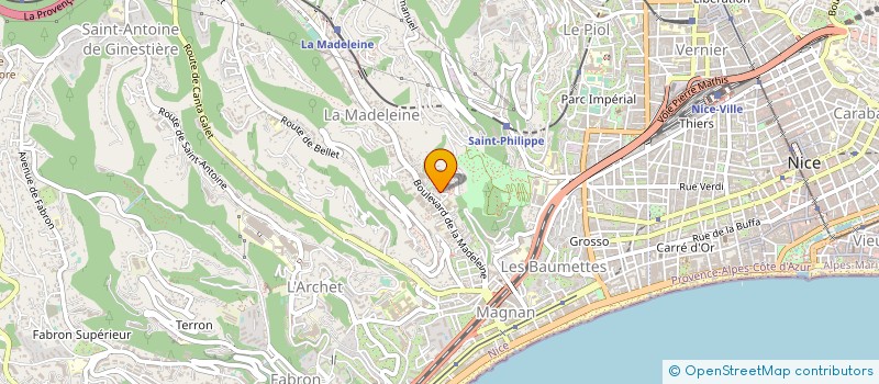 localisation de l'entreprise MADAME MILVA PARENTE à NICE