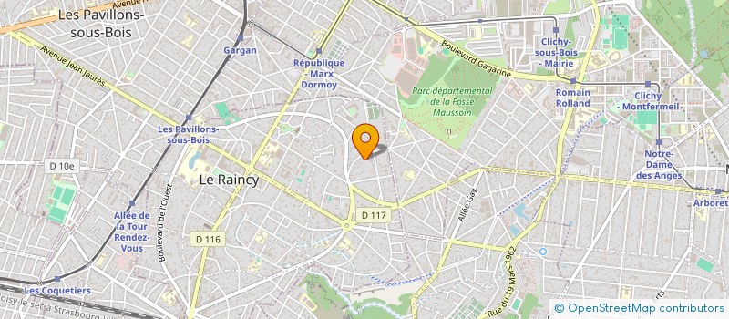 localisation de l'entreprise MADAME MILY CORMAND  LE RAINCY