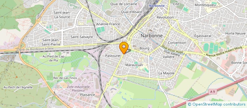 localisation de l'entreprise MADAME MIMONA ARZILE  NARBONNE