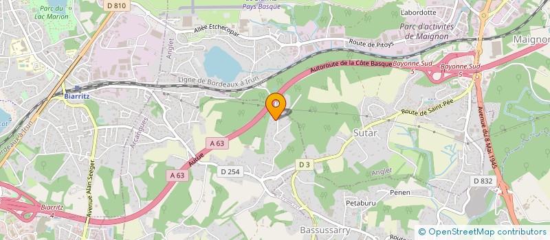 localisation de l'entreprise MADAME MIN WU  ARCANGUES