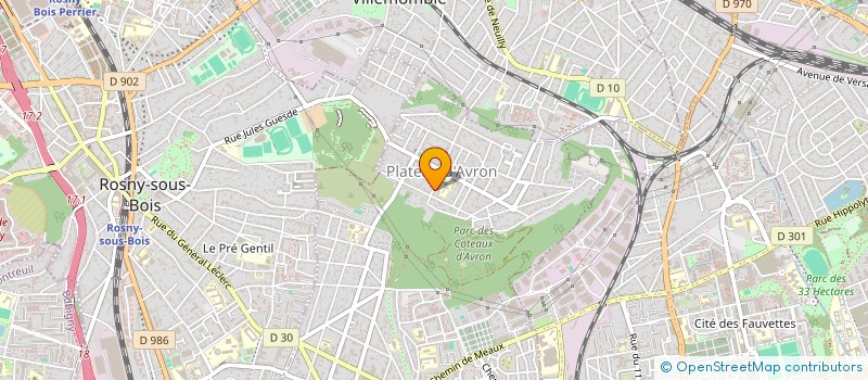 localisation de l'entreprise MADAME MIN ZHANG  NEUILLY-PLAISANCE