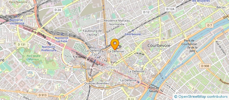 localisation de l'entreprise MADAME MINA ABDUL HOUSSAIN à COURBEVOIE