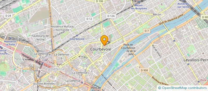 localisation de l'entreprise MADAME MINA AFGOUR à COURBEVOIE