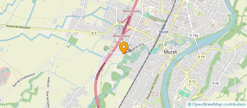 localisation de l'entreprise MADAME MINA BELFELLAH  MURET