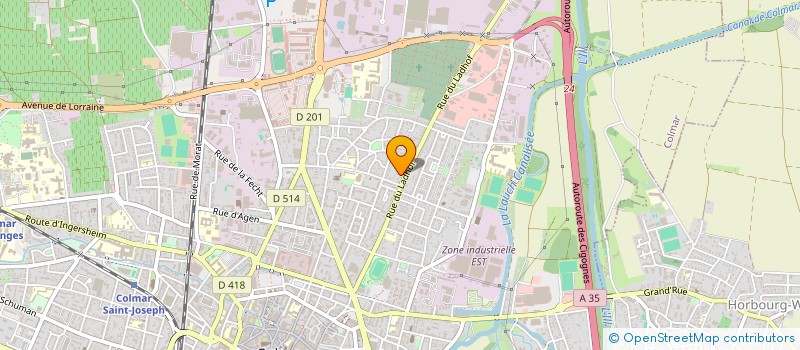 localisation de l'entreprise MADAME MINA BOUSSAID  COLMAR