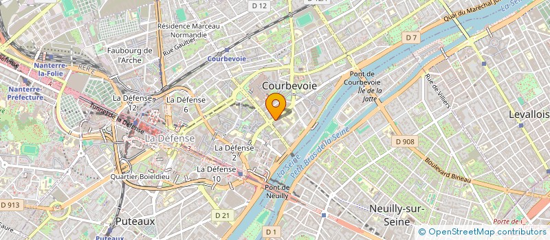 localisation de l'entreprise MADAME MINA GRISET à COURBEVOIE