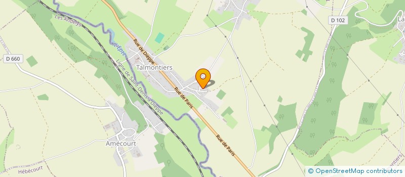 localisation de l'entreprise MADAME MINA JOUHARI  TALMONTIERS