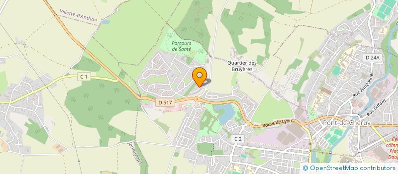 localisation de l'entreprise MADAME MINA KALLI  CHARVIEU-CHAVAGNEUX