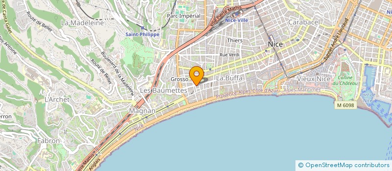 localisation de l'entreprise MADAME MINA MEFLAH à NICE