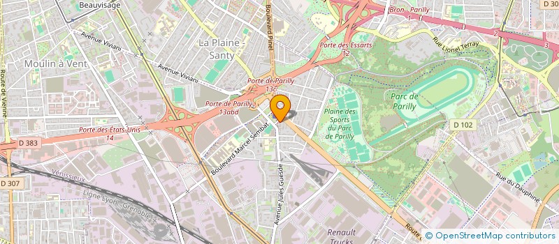 localisation de l'entreprise MADAME MINA MESSAOUDI  VENISSIEUX