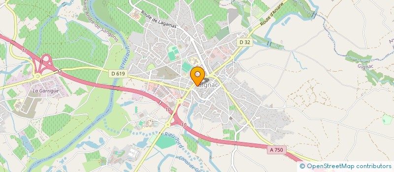 localisation de l'entreprise MADAME MINA OUASSAA  GIGNAC