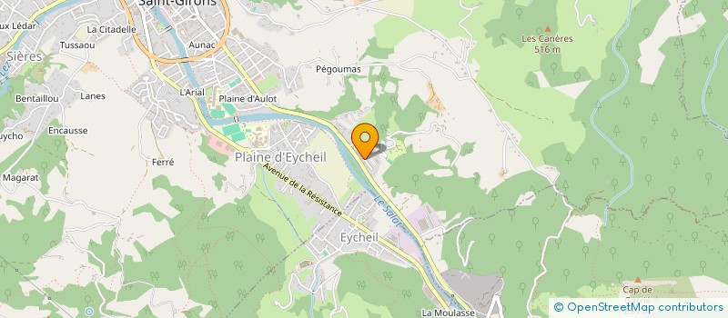 localisation de l'entreprise MADAME MINA PUGIBET à SAINT-GIRONS