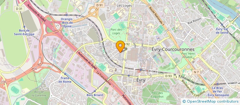 localisation de l'entreprise MADAME MINAIDY BILBA  EVRY-COURCOURONNES