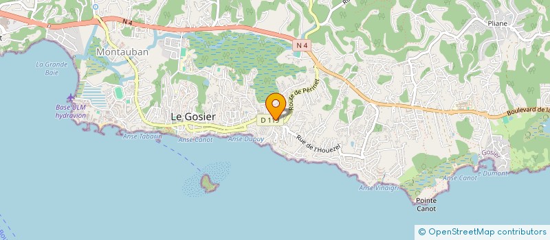 localisation de l'entreprise MADAME MINDY MARTIAL  LE GOSIER