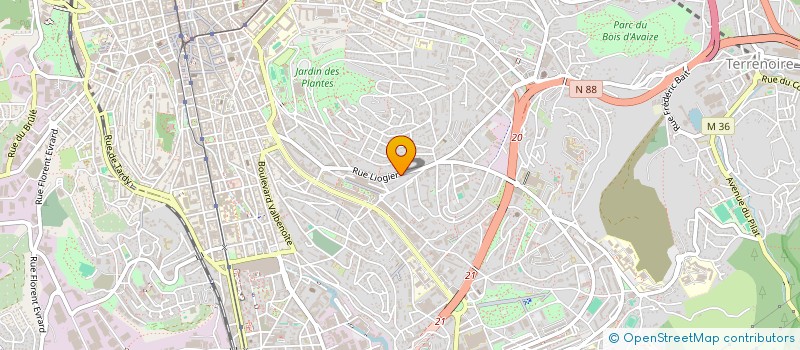 localisation de l'entreprise MADAME MINERVA COVACI  SAINT-ETIENNE