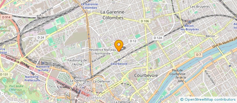 localisation de l'entreprise MADAME MING ZHU à COURBEVOIE