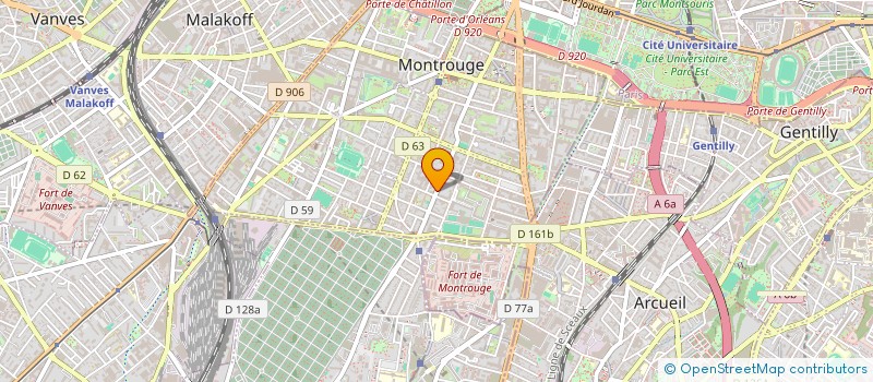 localisation de l'entreprise MADAME MINH-HA NGUYEN  MONTROUGE