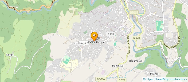 localisation de l'entreprise MADAME MINODORA JUCAN  ROIFFIEUX