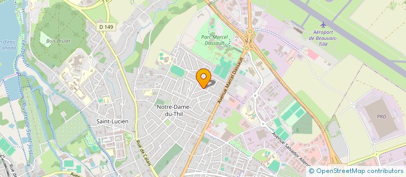 localisation de l'entreprise MADAME MIRABELA MAXIM  BEAUVAIS