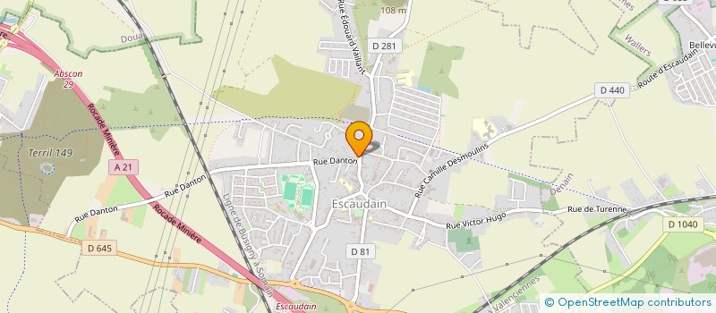 localisation de l'entreprise MADAME MIRABELA STAN  ESCAUDAIN