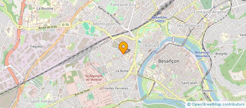 localisation de l'entreprise MADAME MIRABELLE VADCARD à BESANCON