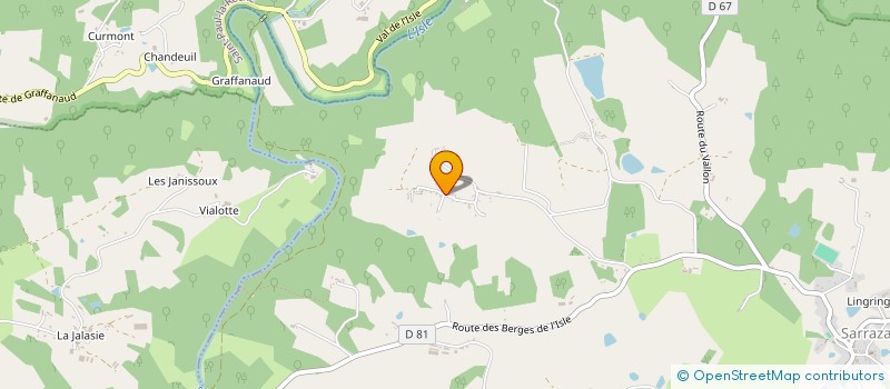 localisation de l'entreprise MADAME MIRANDA BANKS  SARRAZAC