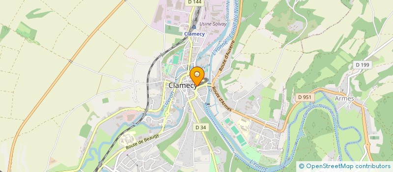 localisation de l'entreprise MADAME MIRANDA FOLLEA à CLAMECY