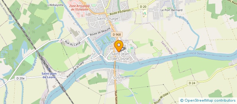 localisation de l'entreprise MADAME MIRANDA HANSON  SAINT-JEAN-DE-LOSNE