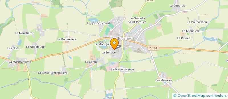 localisation de l'entreprise MADAME MIRANDA WELCH  LES TOUCHES