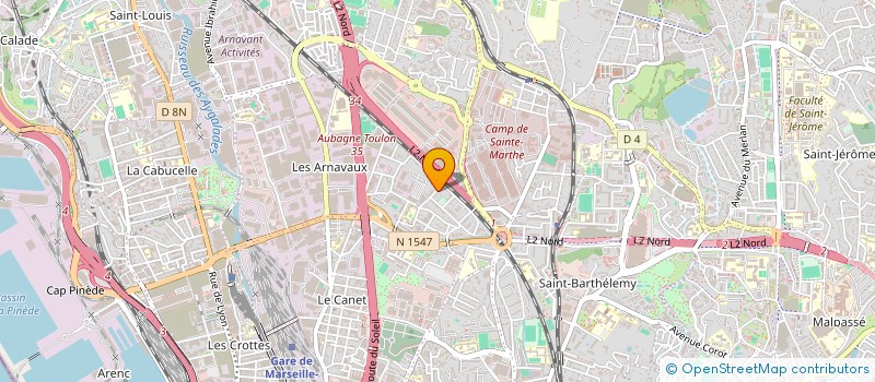 localisation de l'entreprise MADAME MIREIL DUVAL à MARSEILLE