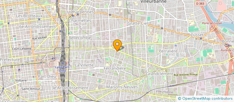 localisation de l'entreprise MADAME MIREILLE ADAMO à VILLEURBANNE