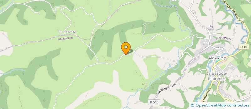 localisation de l'entreprise MADAME MIREILLE AGNES MAURIS-DEMOURIOUX  LA BASTIDE-CLAIRENCE