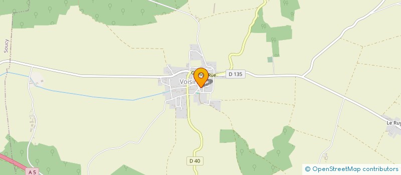 localisation de l'entreprise MADAME MIREILLE ALLEAUME à VOISINES