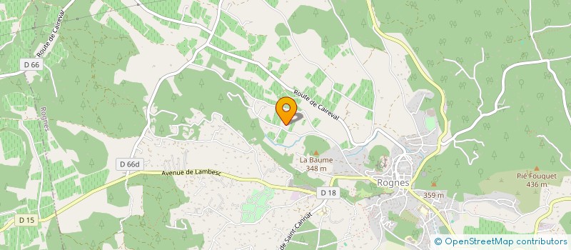 localisation de l'entreprise MADAME MIREILLE ALLEMAND  ROGNES