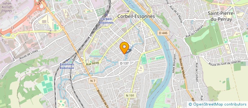 localisation de l'entreprise MADAME MIREILLE ALVES à CORBEIL-ESSONNES