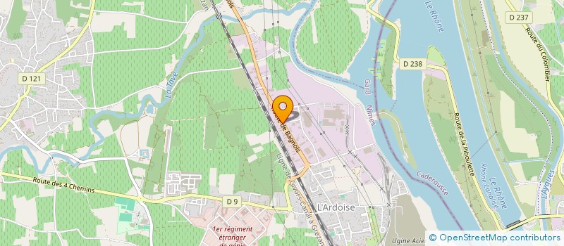 localisation de l'entreprise MADAME MIREILLE ARNOUX  LAUDUN-L'ARDOISE