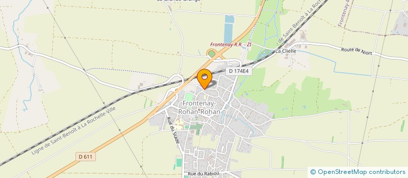 localisation de l'entreprise MADAME MIREILLE AUDEBERT  FRONTENAY-ROHAN-ROHAN