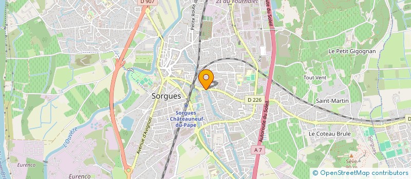 localisation de l'entreprise MADAME MIREILLE AUDU  SORGUES