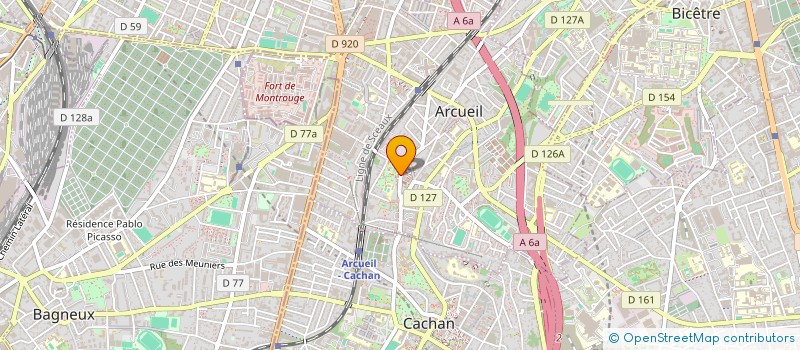 localisation de l'entreprise MADAME MIREILLE BABAGBETO à ARCUEIL
