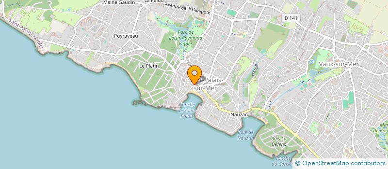 localisation de l'entreprise MADAME MIREILLE BAISSON  SAINT-PALAIS-SUR-MER