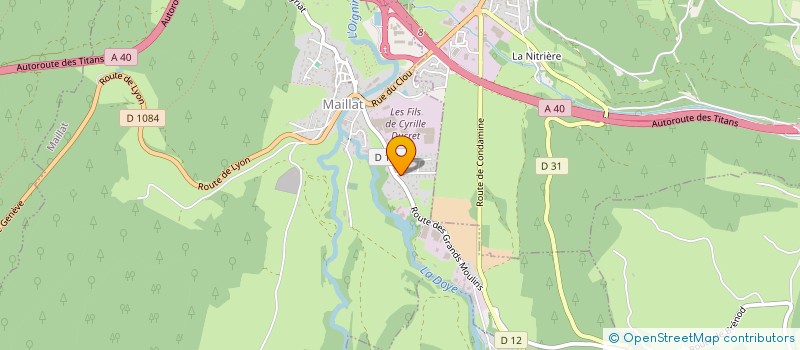 localisation de l'entreprise MADAME MIREILLE BARBE  MAILLAT